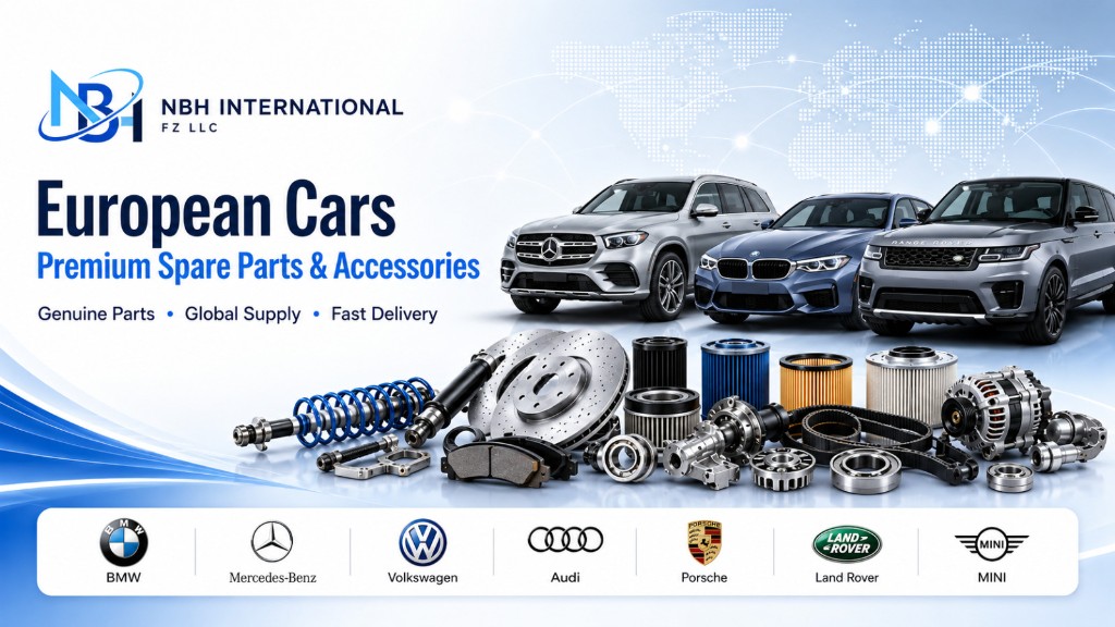 European cars spare parts banner