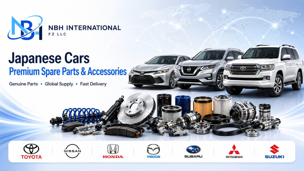Japanese cars spare parts banner